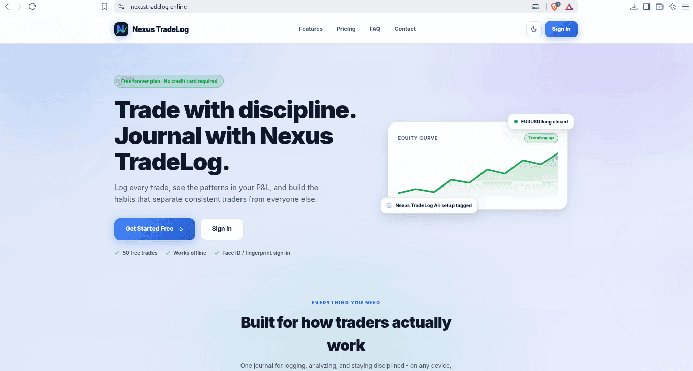 Nexus TradeLog